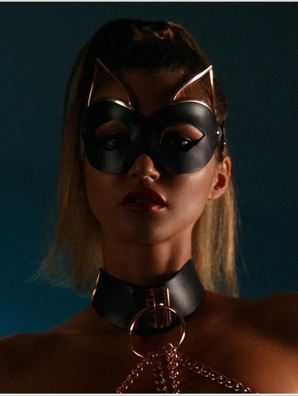 Honey Birdette Rose Gold Fox Mask